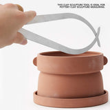 Clay Caliper Tool, 10 inch Bent Leg Stainless Steel Caliper Ceramic Measuring Pottery Tool for Carving Shaping Clay Sculpture Modeling GLOGLOW