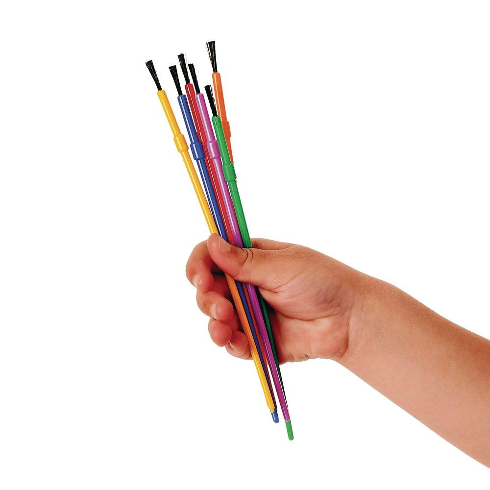 Colorations - 144WB Paint Brushes, 3 Widths, Nylon Bristles, Classroom, Painting, Art, Classroom Supplies, Art Supplies, School Supplies, Kids, Colorations