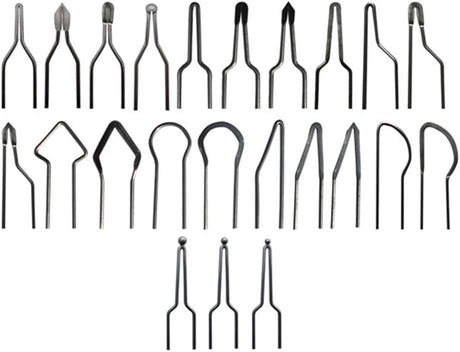 23pcs Wire Wood Burning Tips, Pyrography Tip Nibs Kit, Wood Burner Set Tool For 30-50w Adjustable Wood Burning Machine Pyrography Machine RICH