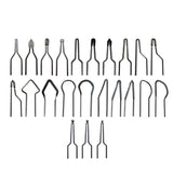 23pcs Wire Wood Burning Tips, Pyrography Tip Nibs Kit, Wood Burner Set Tool For 30-50w Adjustable Wood Burning Machine Pyrography Machine RICH