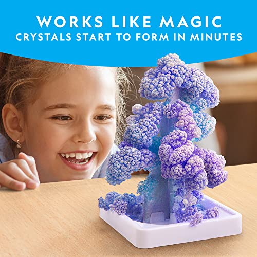 NATIONAL GEOGRAPHIC Craft Kits for Kids - Crystal Growing Kit, Grow 6 Crystal Trees in Just 6 Hours, Educational Craft Kit with Art Supplies, Geode - WoodArtSupply