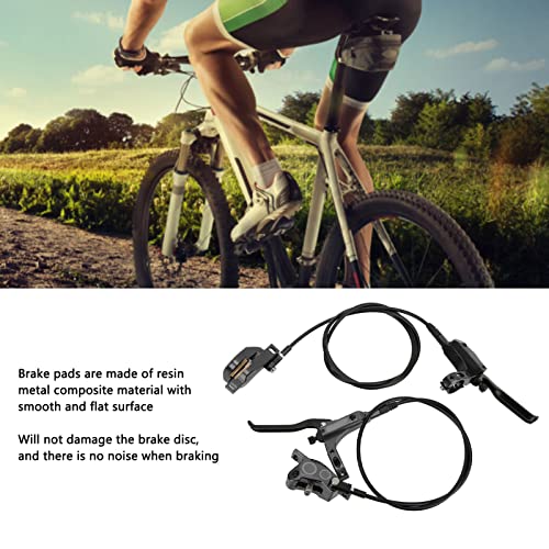 Alomejor MTB Bike 4 Piston Front Rear Hydraulic Disc Brake Mountain Bike CNC Bilateral Oil Brake Oil Pressure Caliper Hydraulic Disc Brake Assembly Alomejor