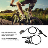 Alomejor MTB Bike 4 Piston Front Rear Hydraulic Disc Brake Mountain Bike CNC Bilateral Oil Brake Oil Pressure Caliper Hydraulic Disc Brake Assembly Alomejor