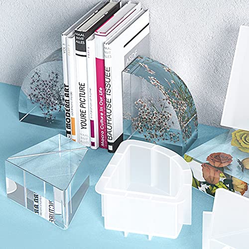 Large Resin Molds,Bookend Resin Molds,Large Geode Book Organize Resin Molds Silicone,Crystal Epoxy Deep Resin Molds,Epoxy Resin Molds for Flowers - WoodArtSupply