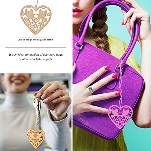 VOSAREA 30Pcs Wooden Pendant Wedding Heart Woodsy Decor Heart Wood Cutouts decoraciones para salas de casa Home décor Christmas Embellishments for VOSAREA
