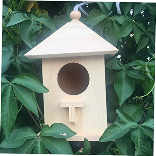 NOLITOY 2 Pcs Unfinished Bird Houses Unfinished Wood Birdhouse Kits Crafts for Kids Bird Houses for Outside Bird Feeders for Outside Hanging Outdoor NOLITOY
