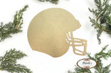 Michelle's aDOORable Creations Wooden Football Hockey Helmet Cutout Unfinished Wood Sports Helmet for Crafting Painting Door Sign Michelle's aDOORable Creations