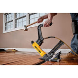 DEWALT Flooring Nailer, Pneumatic, Adjustable Base for All Size Flooring, 15.5-Guage Staples and 16-Guage Nails (DWFP12569) DEWALT