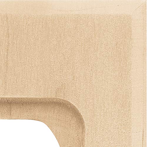 Brainerd 64667 Wood Square Single Duplex Outlet Wall Plate / Switch Plate / Cover Value Pack (6 pieces), Unfinished Wood Brainerd