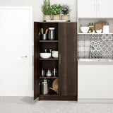 Prepac Elite 32" Espresso Storage Cabinet with Adjustable Shelves Prepac