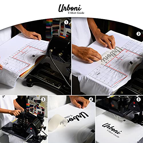 Tshirt Ruler Guide for Vinyl Alignment and Center Designs, T shirt Ruler Alignment Tool Placement for Heat Press and Cricut - WoodArtSupply