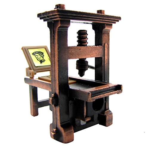 Treasure Gurus 1:48 Scale Metal Printing Press Die Cast Diorama Accessory Desk Pencil Sharpener TG,LLC