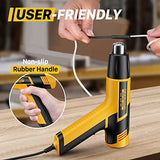 SEEKONE Mini Heat Gun, 600W Dual Temperature Hot Air Gun Tool 572℉&932℉, With 4.9Ft Long Cable and Overload Protection for Crafts, Embossing, Paint SEEKONE