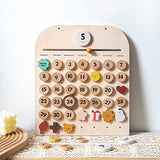 Wooden Calendar,Montessori Calendar for Kids to Learn Seasons, Toddler Preschool Calendar,Preschool Calendar for Kids Learning at Home and Classroom N.thr
