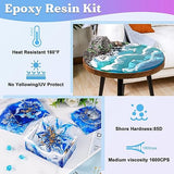 LET'S RESIN Casting Resin with Pumps, 1 Gallon Crystal Clear & Bubble Free Epoxy Resin for 1 Inch Deep Pour, High Gloss Resin Kit for DIY Art, LET'S RESIN