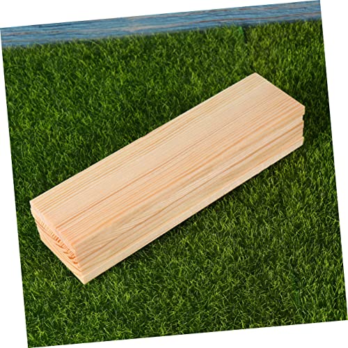 NOLITOY 10pcs Plank Board Wood Boards for Crafts Unfinished Wood Plaques Craft Wood Rectangular Blocks Carving Basswood Photo Backdrop Board NOLITOY