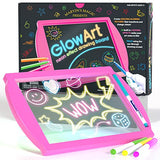 Marvin's Magic - Glow Art Unique Craft Kit | Light Up Kids Art Set | Includes Neon Effect Drawing Board with A Built-in Stand and 4 Fluorescent Magic Marvin's Magic