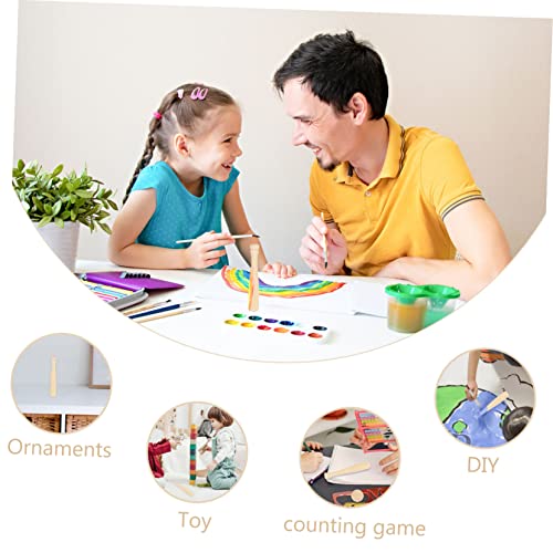 jojofuny 20pcs Wooden Projects Crafts Unfinished Keychain for Graffiti DIY Mini Bat Scrapbooking Sports Action Ball Unpainted Favors Tools Supplies jojofuny