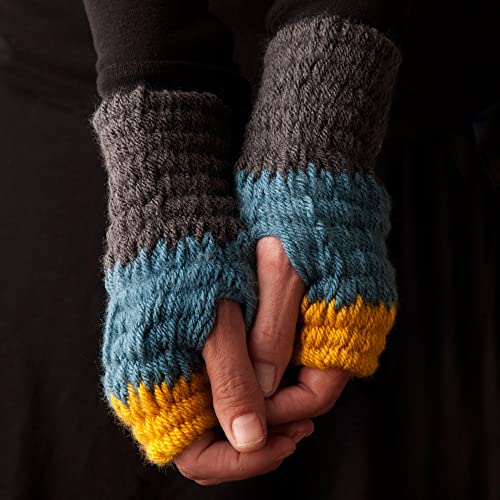 Craft Crush Weaving Loom Craft Kit - Learn to Weave Scarves, Gloves, Home Décor - Modern Design Mini Craft Kit for Teens & Adults - Easy-to-Use, Fast Craft Crush