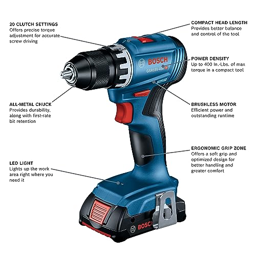 BOSCH GXL18V-27B22 18V 2-Tool Combo Kit - WoodArtSupply