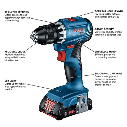 BOSCH GXL18V-27B22 18V 2-Tool Combo Kit - WoodArtSupply