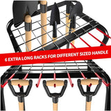 Trieez Heavy Duty Garden Tool Storage, Alloy Steel Garden Tool Organizer - Sturdy Metal Garden Tool Organizer for Garage, Tools, Shed, Yard Tool Trieez