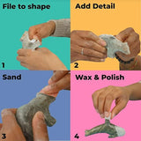 Studiostone Creative DIY Arts & Crafts Carving Kit Kids Adults Polar Bear & Penguin Alabaster Sculpture Soapstone STUDIOSTONE CREATIVE