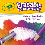 Crayola Erasable Colored Pencils, Kids At Home Activities, 24 Count, Assorted, Long Crayola