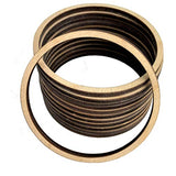 ALL SIZES BULK (12pc to 100pc) Unfinished Wood Laser Cutout Thin Hoop Hoops Dangle Earring Jewelry Blanks Shape Crafts Made in Texas Texan Wood Crafts