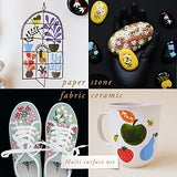 Primrosia Acrylic Paint Pens Brights Collection, Extra Fine Tips for arts, crafts and office supplies Primrosia