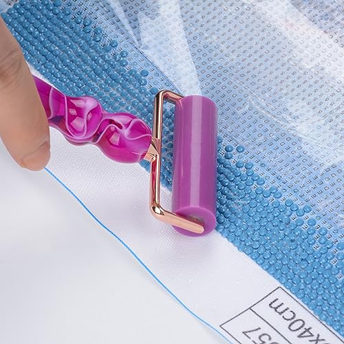 Ninonly 3Pcs Diamond Art Pen, Diamond Painting Pen Kits with 12 Colorful Metal Tips, 6 Painting Glue Clay, Roller, 5D Diamond Art Accessories and Ninonly