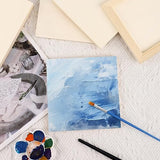 50pcs Unfinished Wood Canvas, 6x6 Inch Multipurpose Blank Wood Canvas Boards Pine Wood Panels Wood Canvases for Painting Drawing Craft DIY Art PEUTIER