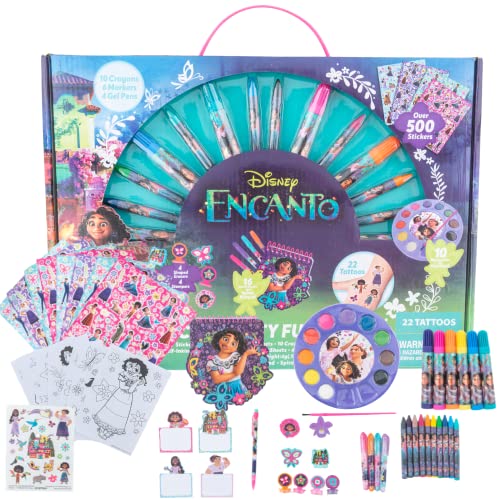 Innovative Designs Disney Encanto Creativity Fun Kids Art Set for Coloring, Painting, and Crafts - WoodArtSupply