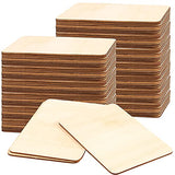 HOIGON 50 PCS Rectangle Unfinished Wood Pieces, 4 x 6 Inch Blank Basswood Wooden Sheets Wooden Cutout for Crafts, DIY, Painting HOIGON