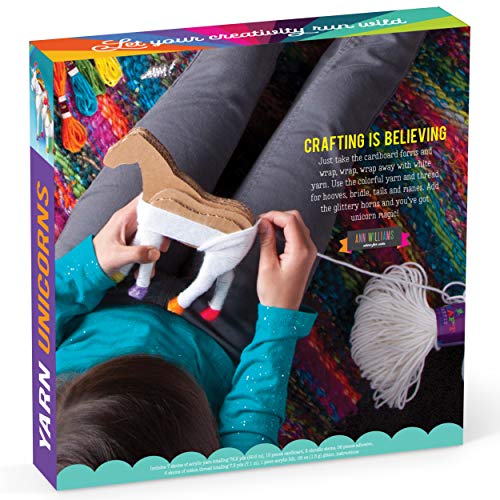 Craft-tastic – Yarn Unicorns Kit – Craft Kit Makes 2 Yarn-Wrapped Unicorns Craft-tastic