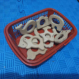 Nature Baby Teething Toys 11pc Wooden Teether Montessori Toys Wood Teether Rings Organic Infant Teether Handmade Pendant Set Shower Gift (Type 1) Alenybeby