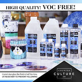 Counter Culture DIY Fast Set Epoxy Resin, 32 oz Kit, Quick Art Supplies for Coating, Casting, Geodes, Tabletop, Bar Top, Live Edge River Tables, Counter Culture DIY