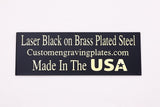 Laser Engraving Blanks CO2 Engravable Black Over Brass Plated Steel 15 Pieces Assorted Custom Engraving Plates