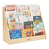 ECR4Kids Single-Sided Book Display, Classroom Bookshelf, Natural ECR4Kids