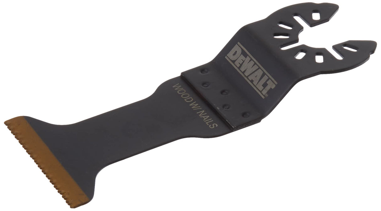 DEWALT Oscillating Tool Blade for Wood with Nails, Wide, Titanium Nitride Coated (DWA4204) , Black DEWALT