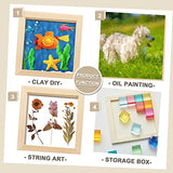 48 Pcs 6 x 6 Inch Pine Wood Panel Boards Unfinished Square Wood Panels Painting Panel Boards for Crafts Paint DIY Drawing Pouring Art Projects Kathfly