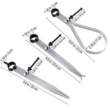 Big Horn 19053C 3 Pieces 8-Inch Spring Caliper / Divider Set BIG HORN