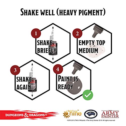 The Army Painter Dungeons and Dragons Nolzur’s Marvelous Pigments Underdark Paint Set, 10 Acrylic Paints Roleplaying, Boardgames, Wargames Miniature The Army Painter