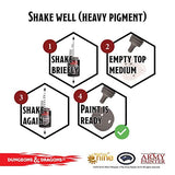 The Army Painter Dungeons and Dragons Nolzur’s Marvelous Pigments Underdark Paint Set, 10 Acrylic Paints Roleplaying, Boardgames, Wargames Miniature The Army Painter