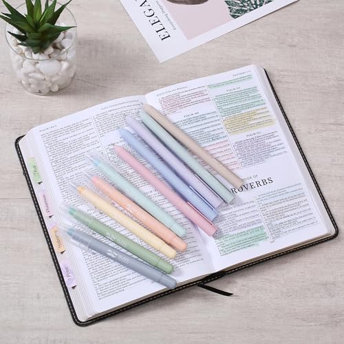 Mr. Pen- Bible Highlighters and Pens No Bleed, 10 Pack, Gel Highlighters, Bible Pens No Bleed Through, Bible Highlighters No Bleed, Bible Journaling Mr. Pen