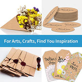 Brown Kraft Cardstock Thick Paper 100 Sheets, Ohuhu 8.5" x 11" Heavyweight 80lb Card Stock for Crafts and DIY Cards Making Ohuhu