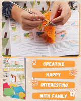 Aeelike Knitting Kits for Beginners, 4 Pcs Bamboo and Metal Knitting Needle Set with Cotton Yarn, Knitting Set for Making Dishcloth with Step-by-Step Aeelike