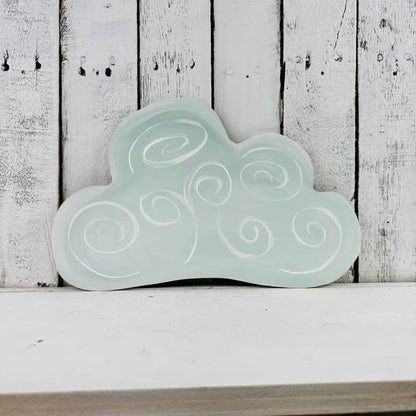 Cloud Unfinished Cutout, Wooden Shape, Paintable Wooden MDF DIY Craft, Build-A-Cross
