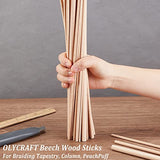 OLYCRAFT 36Pcs Dowel Rods Wood Sticks 3mm 4mm 5mm 6mm 8mm 10mm Assorted Sizes Beech Wood Sticks Unfinished Dowel Round Wood Dowels for DIY Projects OLYCRAFT
