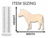 Unfinished Wood Zebra Shape - Africa - Animal - Wildlife - Craft - up to 24" DIY 5" / 1/8" 24 Hour Crafts